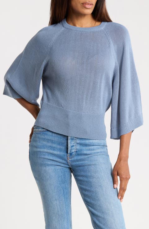 Wide Sleeve Crewneck Sweater