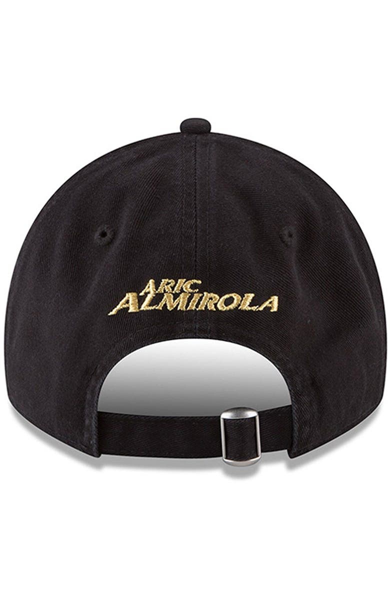 New Era Men's New Era Black Aric Almirola Enzyme Washed 9TWENTY Adjustable Hat, Alternate, color, Black