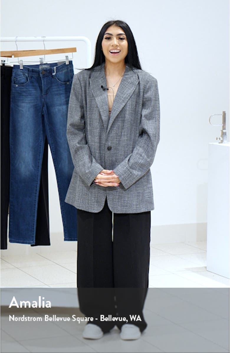 Textured One-Button Blazer, sales video thumbnail