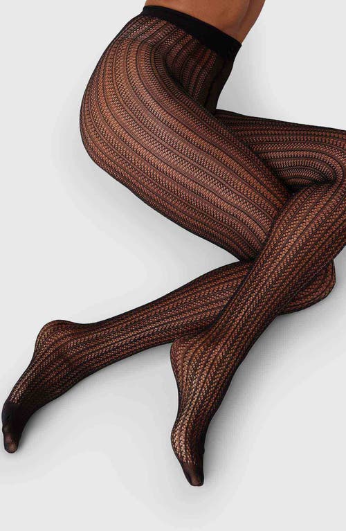 Swedish Stockings Semla Fishnet Tights In Black