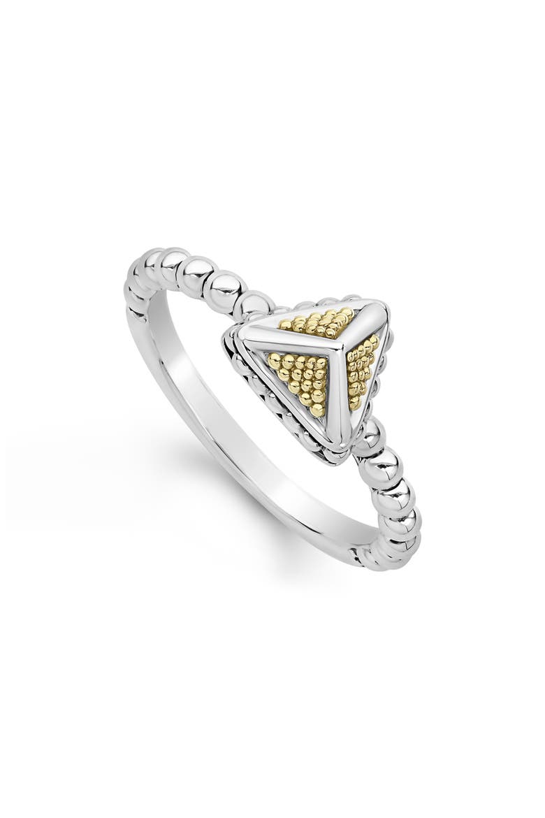 KSL 9mm Pyramid Stacking Ring, Main, color, SILVER