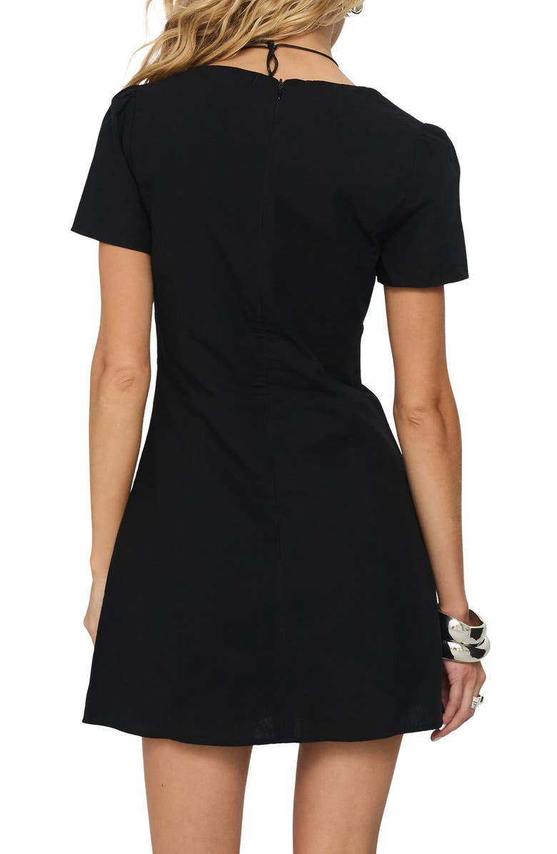 Princess Polly Loveliness V-Neck Romper, Alternate, color, Black