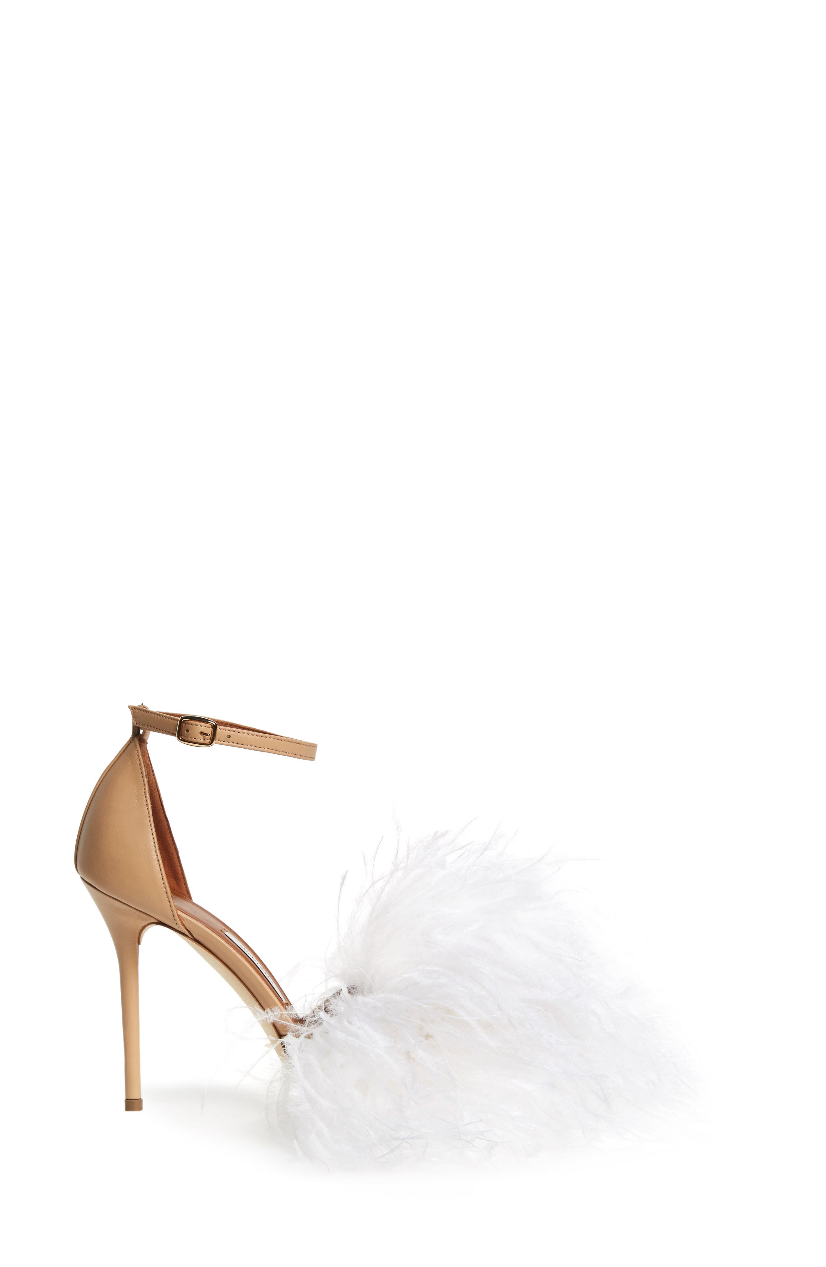 Malone Souliers Nicoletta Feather Sandal, Alternate, color, 