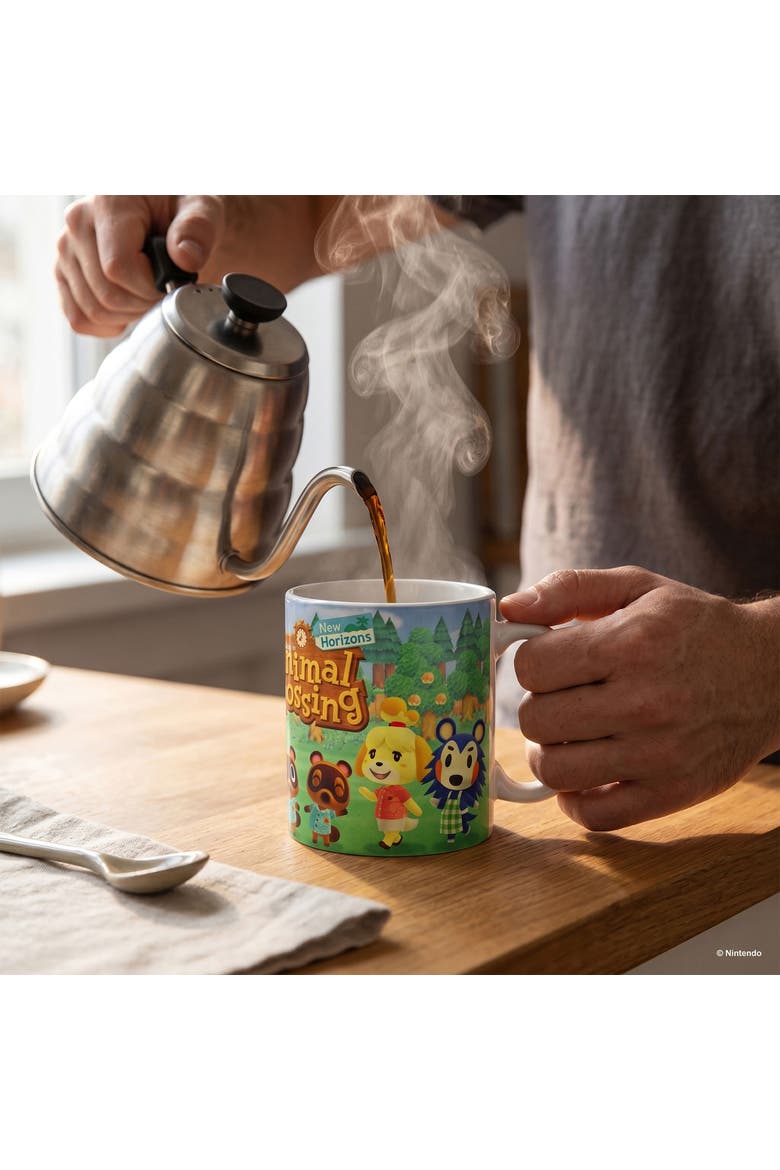 11 oz Animal Crossing New Horizons Lineup Ceramic Mug, Alternate, color, Green