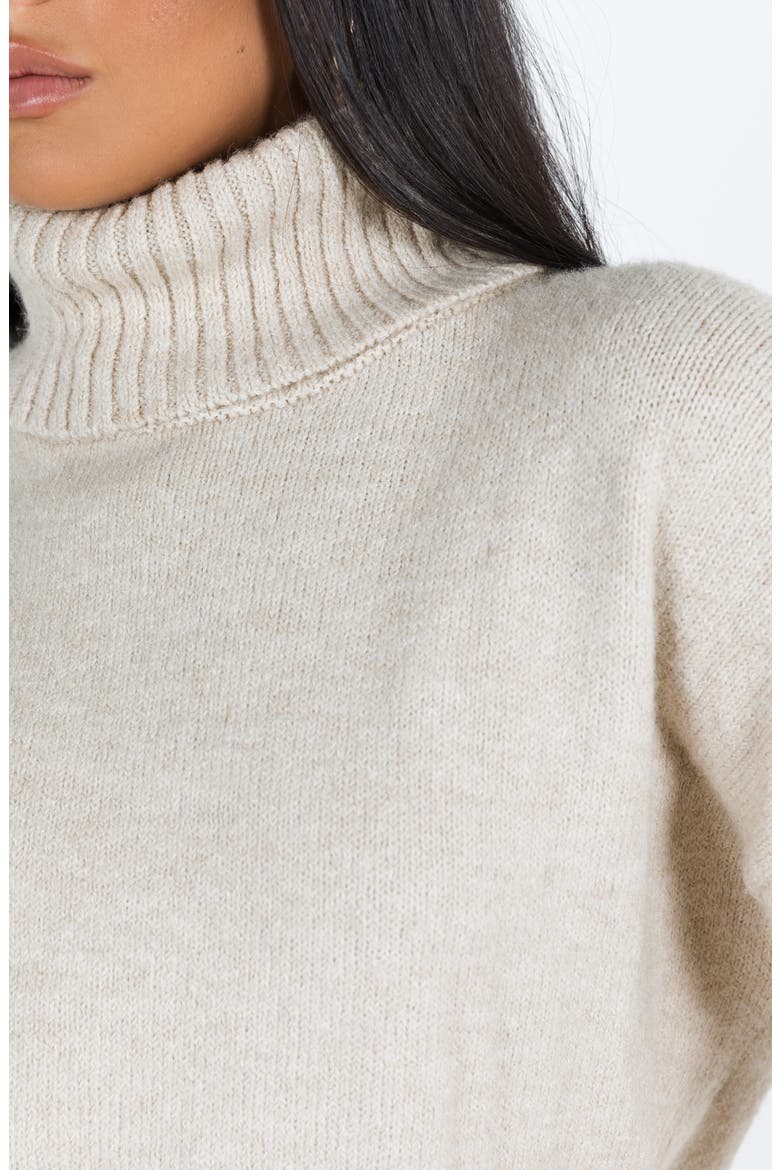 Oswin Oversize Turtleneck Sweater, Alternate, color, BEIGE