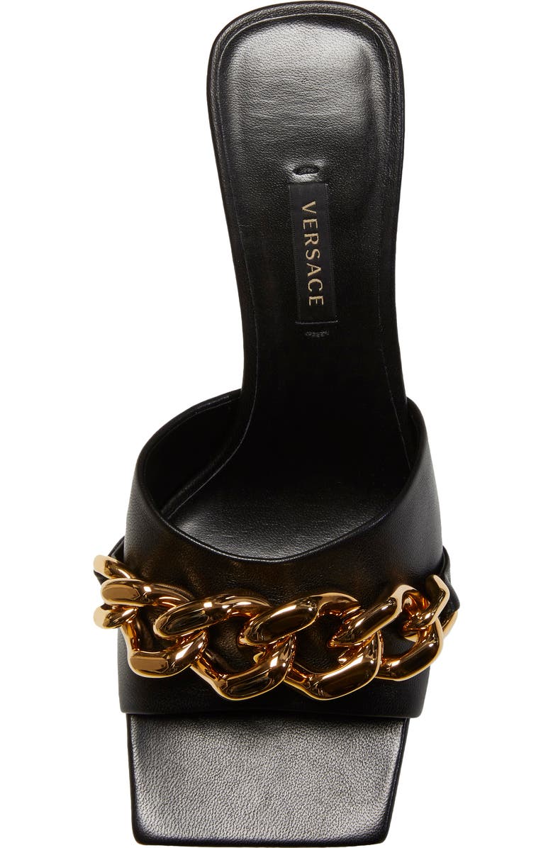 Versace Medusa Chain Slide Sandal, Alternate, color,