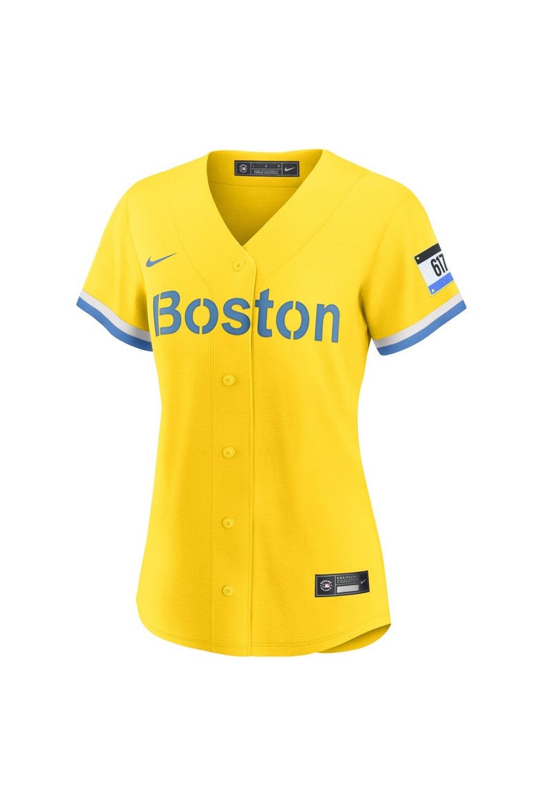 Women's Nike David Ortiz Gold Boston Red Sox City Connect Replica Player Jersey, Alternate, color, Gold