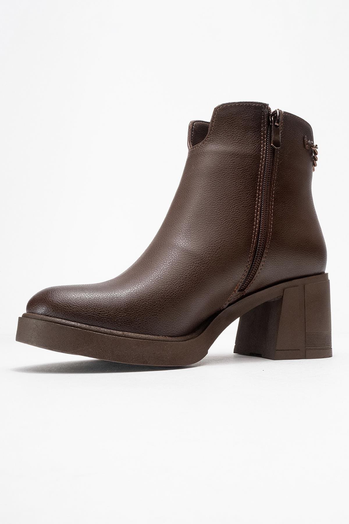 Mier Chunky Boot, Alternate, color, Brown Faux Leather