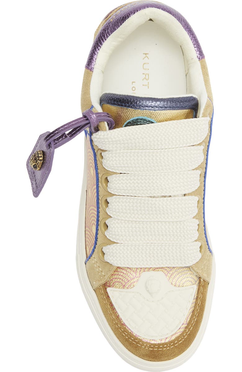 Kurt Geiger London Southbank Tag Sneaker, Alternate, color, Metal Comb