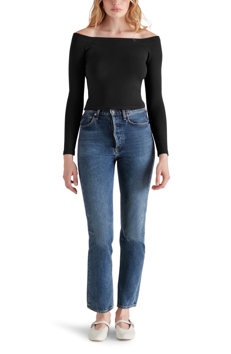 Steve Madden Ressi Off the Shoulder Sweater, Alternate, color, 