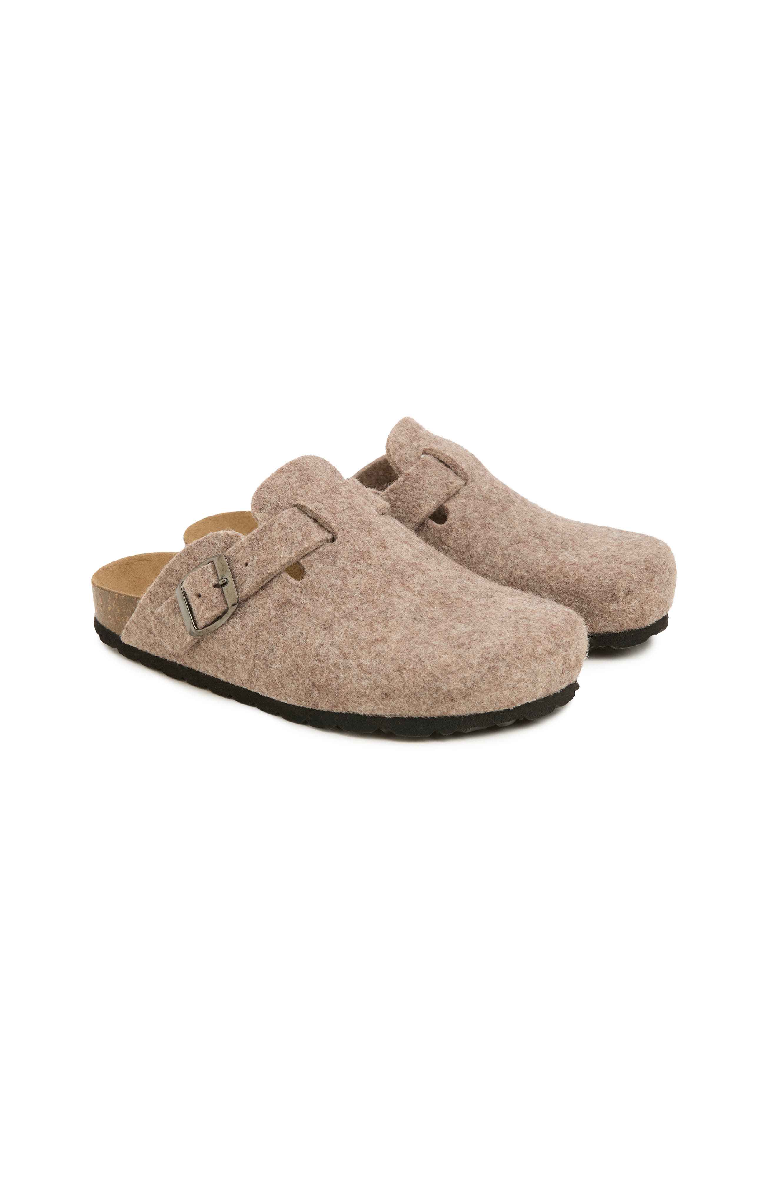 Felt Flatform Clogs, Alternate, color, Taupe