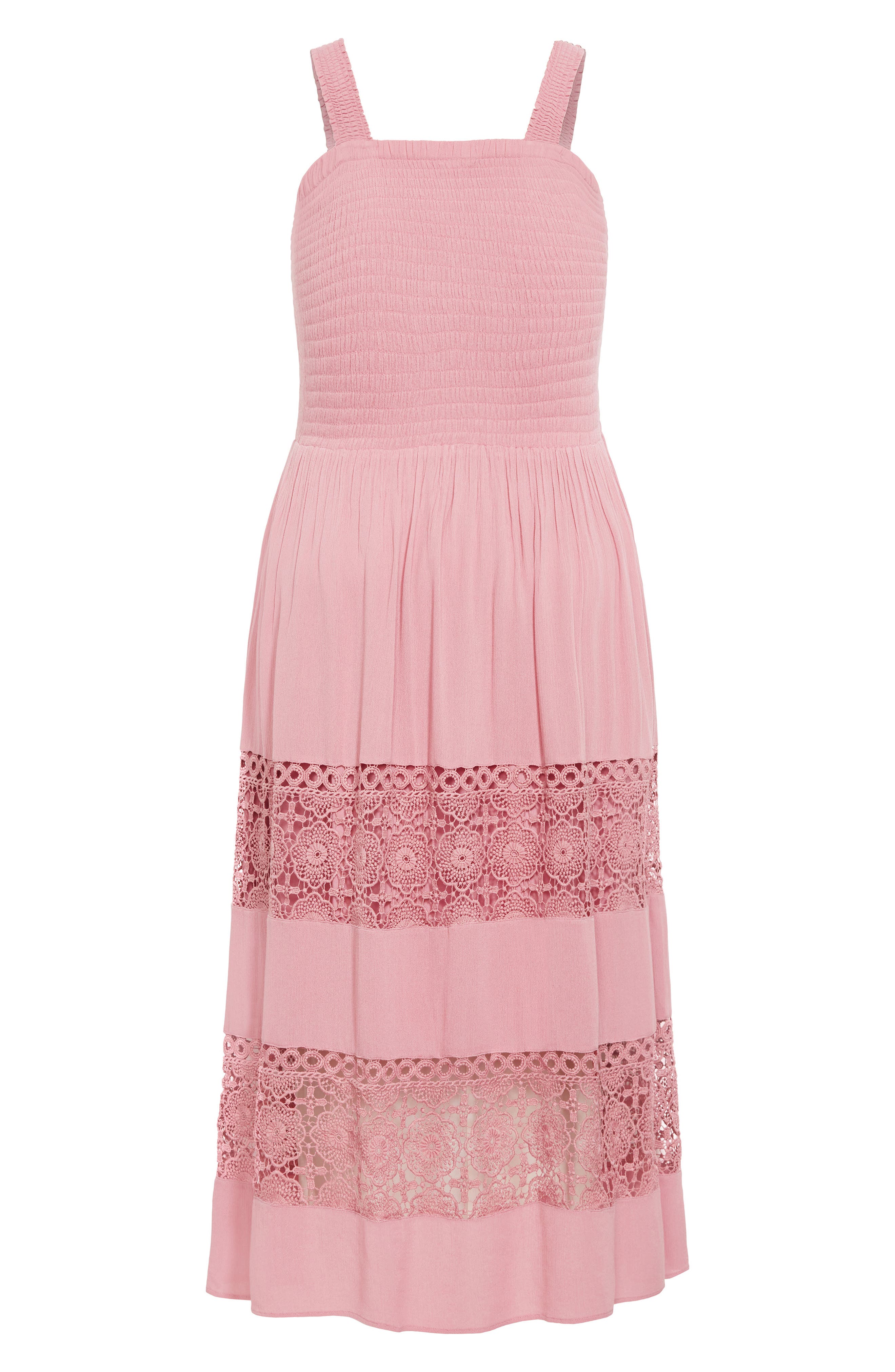 City Chic By the Beach Lace Inset Maxi Sundress (Women) | Nordstromrack