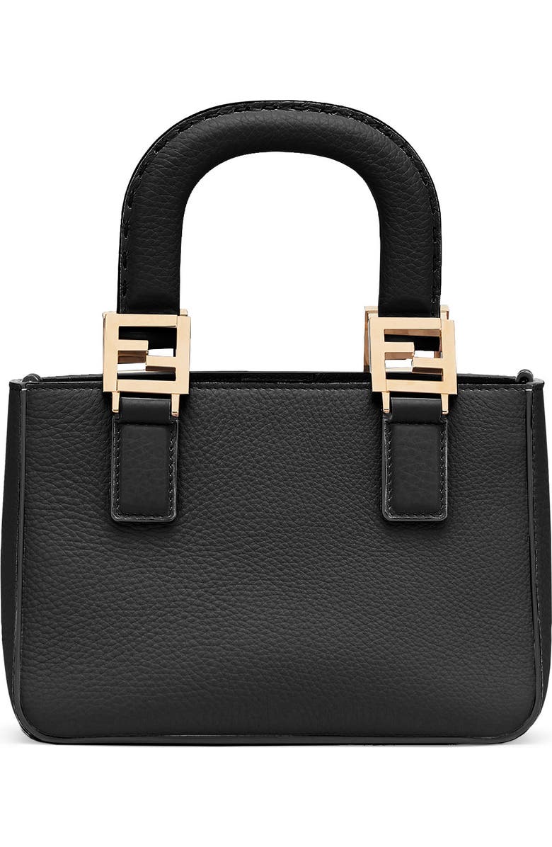 Fendi Micro Leather Top Handle Bag, Main, color,