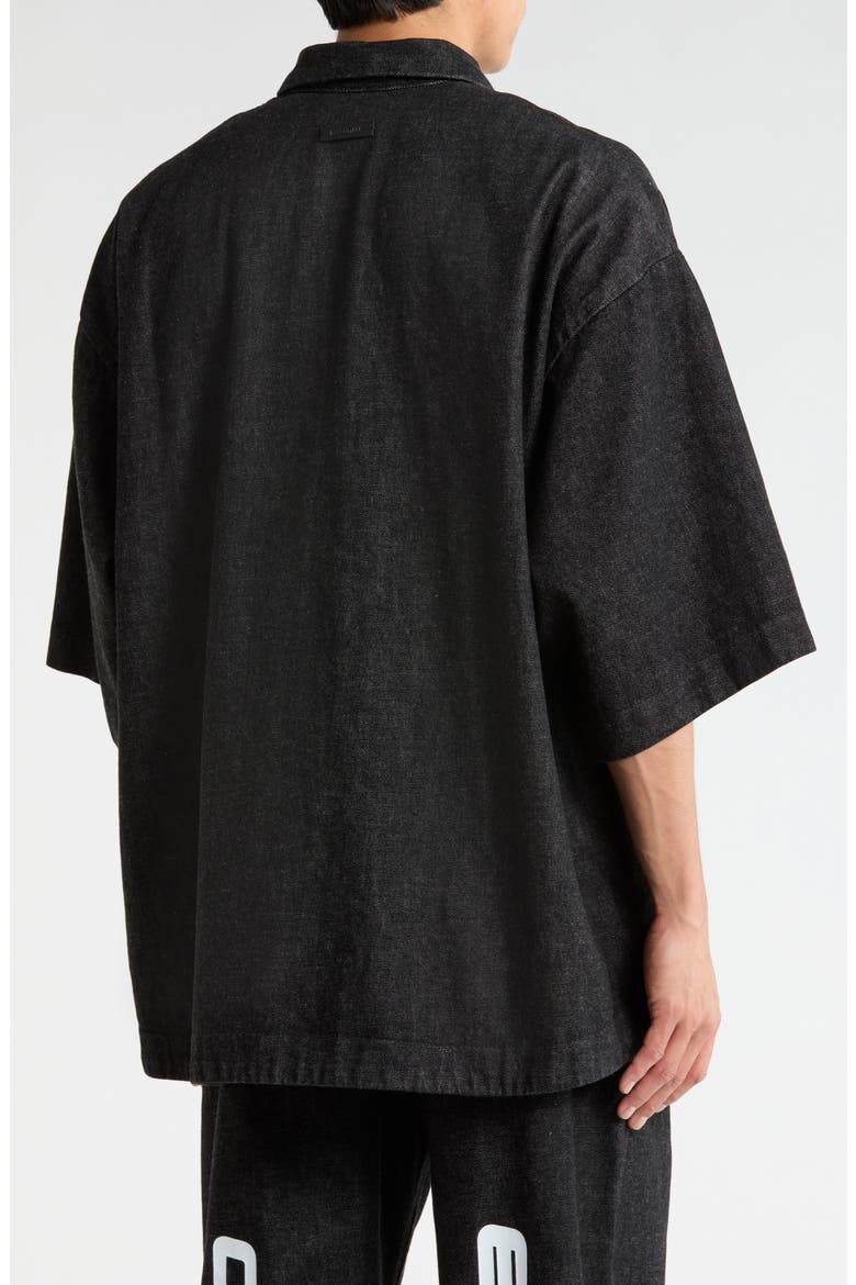 Denim Zip Work Shirt, Alternate, color, VINTAGE BLACK