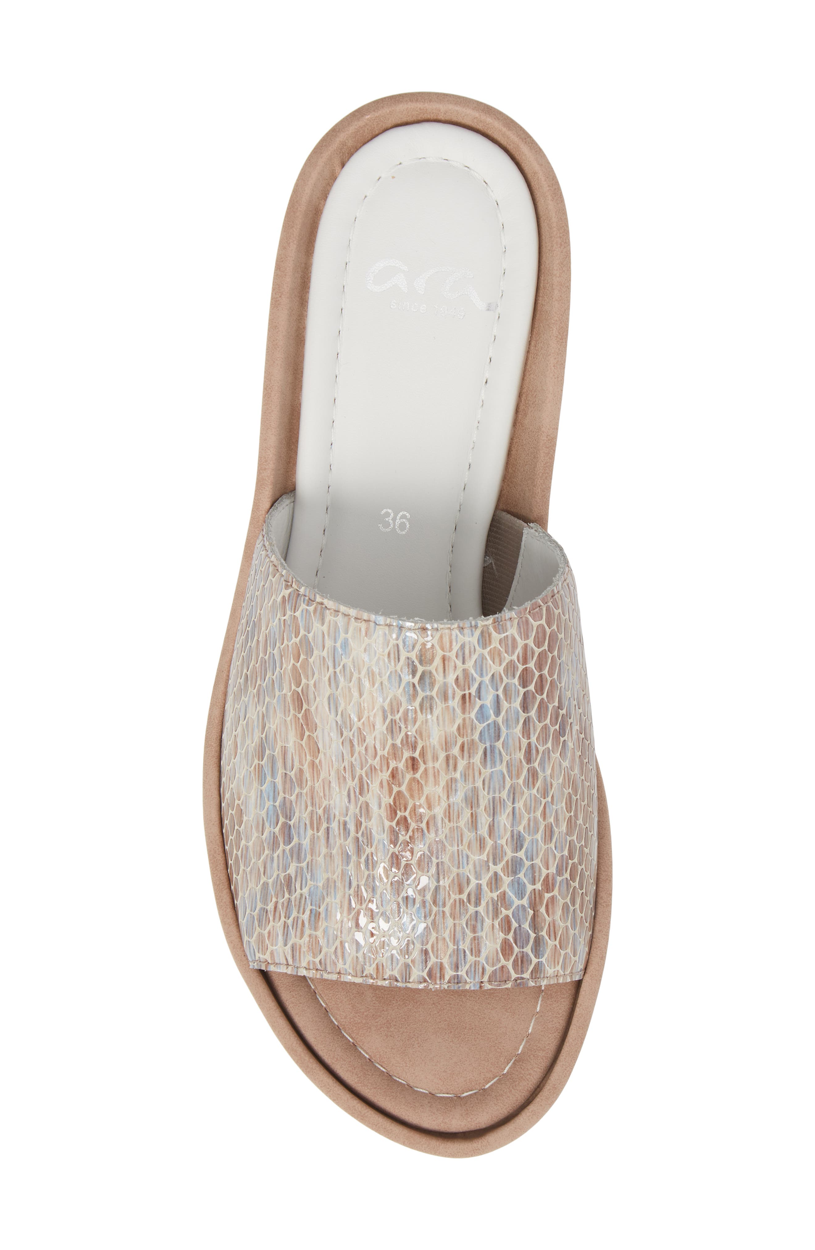 ara Tania Platform Wedge Slide Sandal, Alternate, color, 