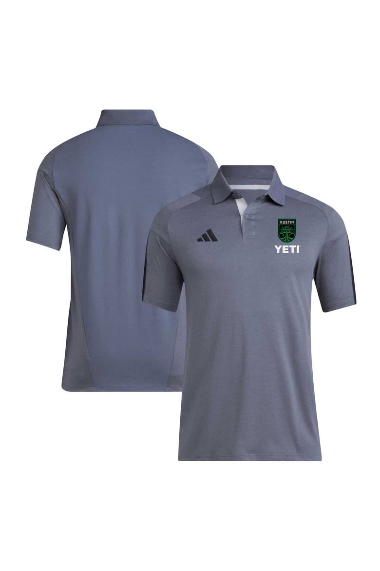 Men's adidas Gray Austin FC 2024 Training Polo, Alternate, color, Gray