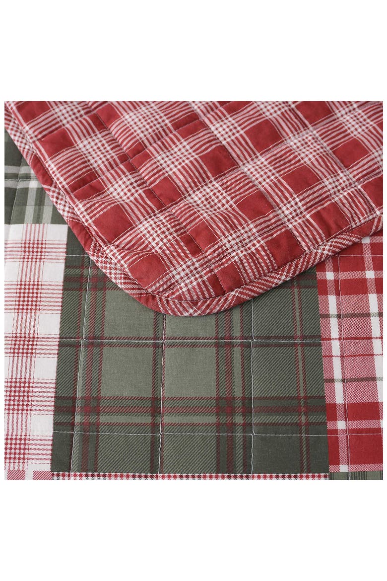 Buddy Patchwork Quilt Set, Alternate, color, IVORY/ RED/ GREEN