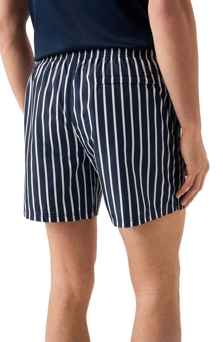 Eton Striped Swim Trunks, Alternate, color, 