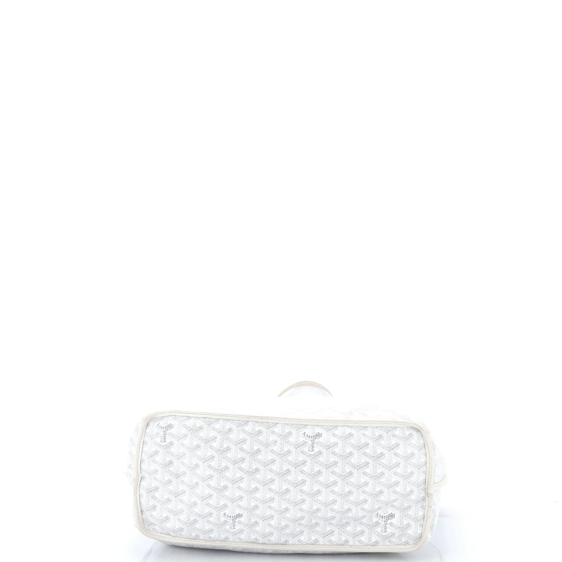 Anjou Reversible Tote Coated Canvas PM, Alternate, color, White