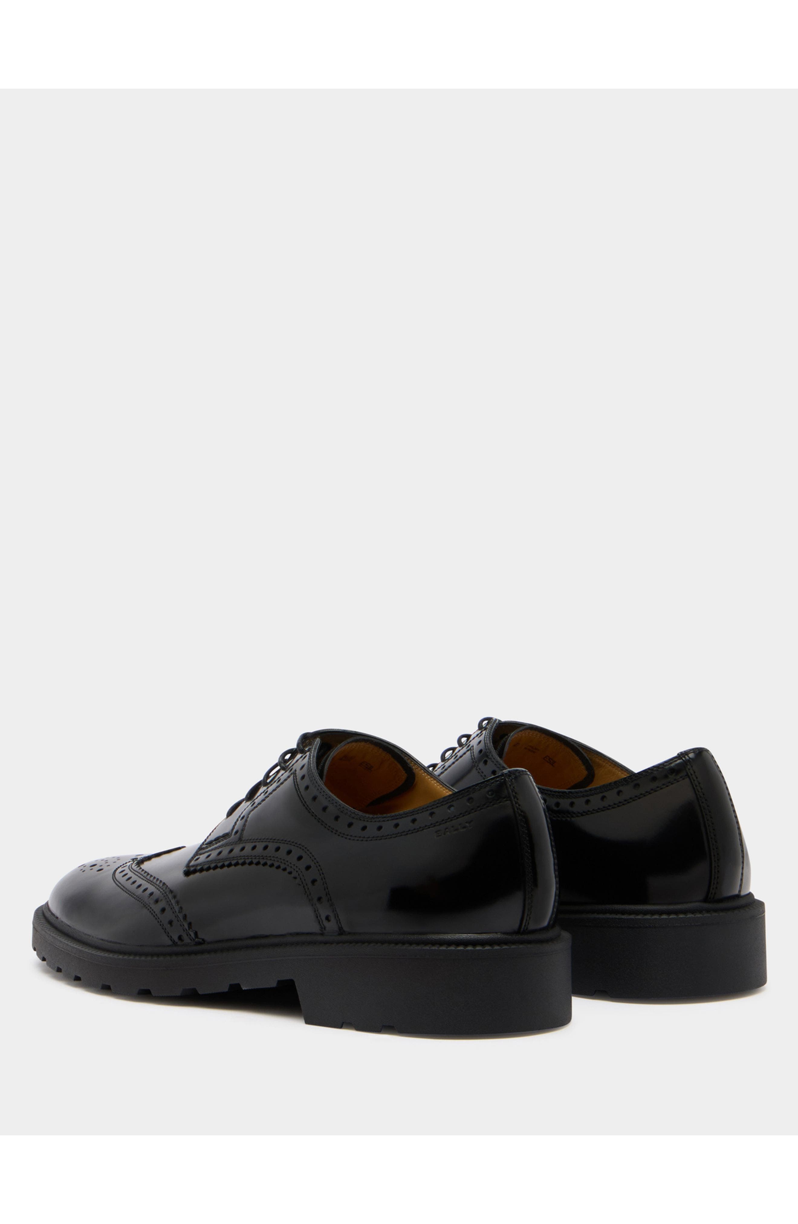 Bally Eduard Derby in Leather, Alternate, color, Black