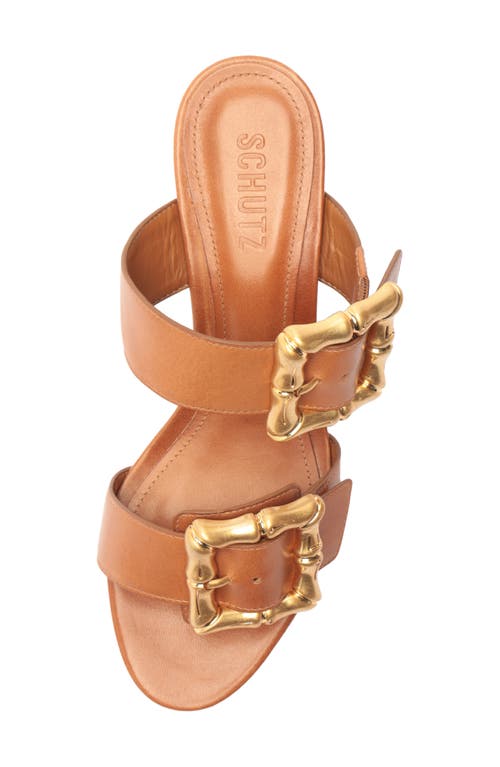 Shop Schutz Enola Block Heel Sandal In New Wood