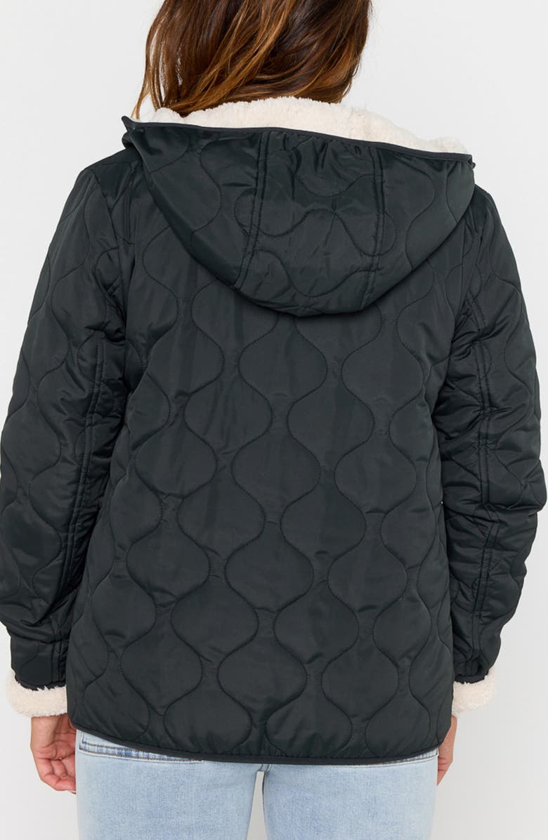 Rip Curl Anti-Series Anoeta Classic Quilted Hooded Jacket, Alternate, color, Noir