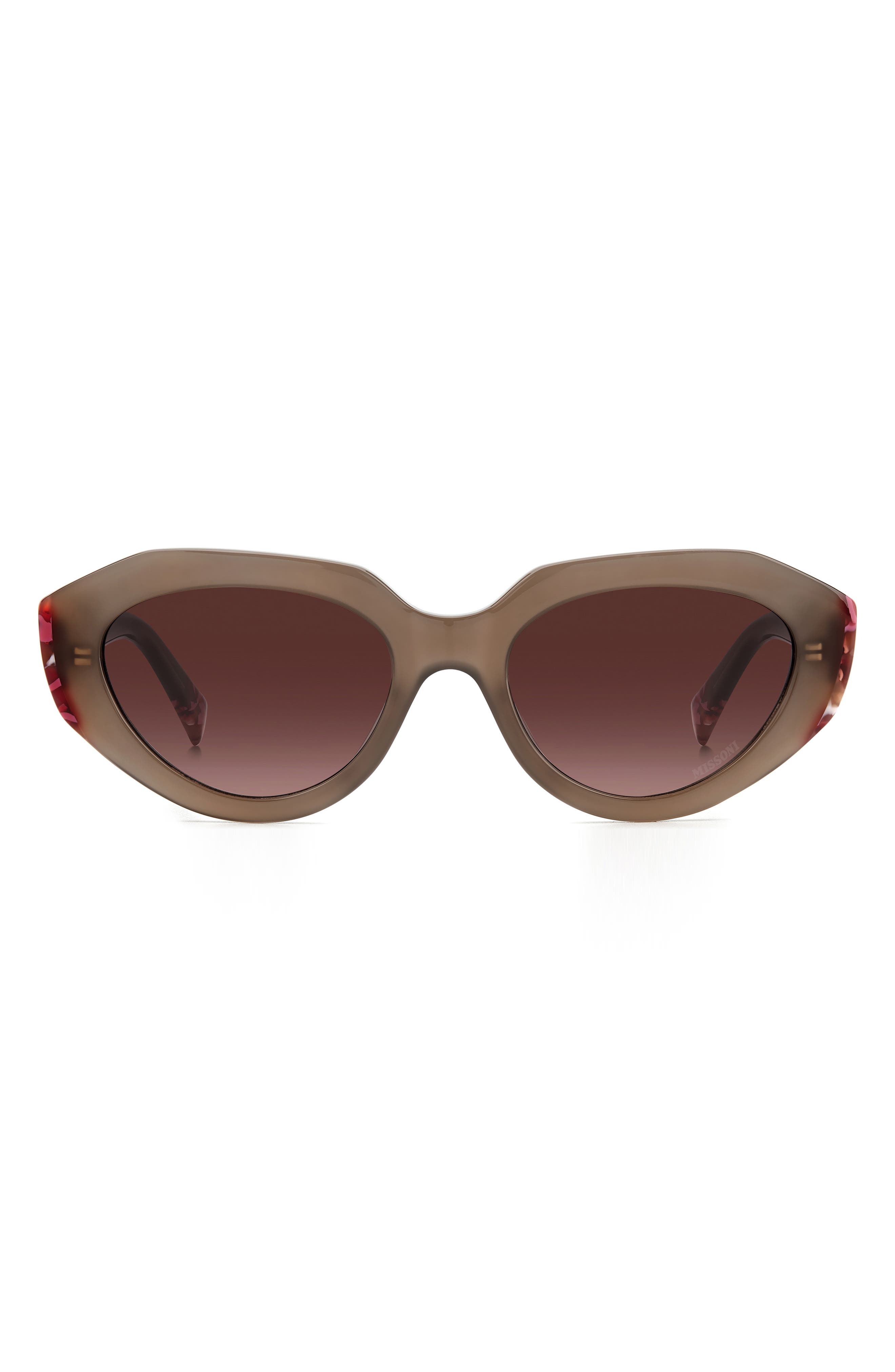 Missoni 53mm Round Sunglasses