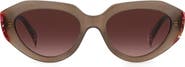 Missoni 53mm Round Sunglasses