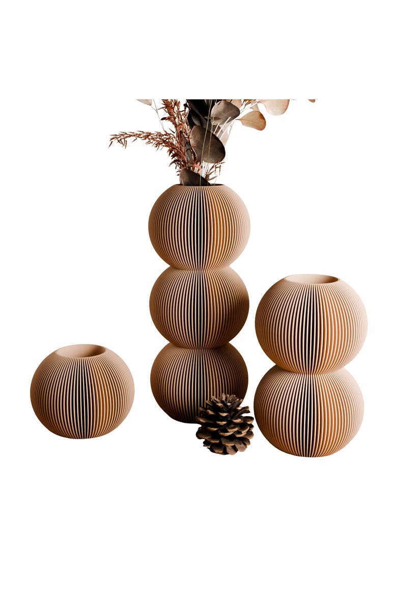 Single Bubble Vase, Main, color, Natural Wood