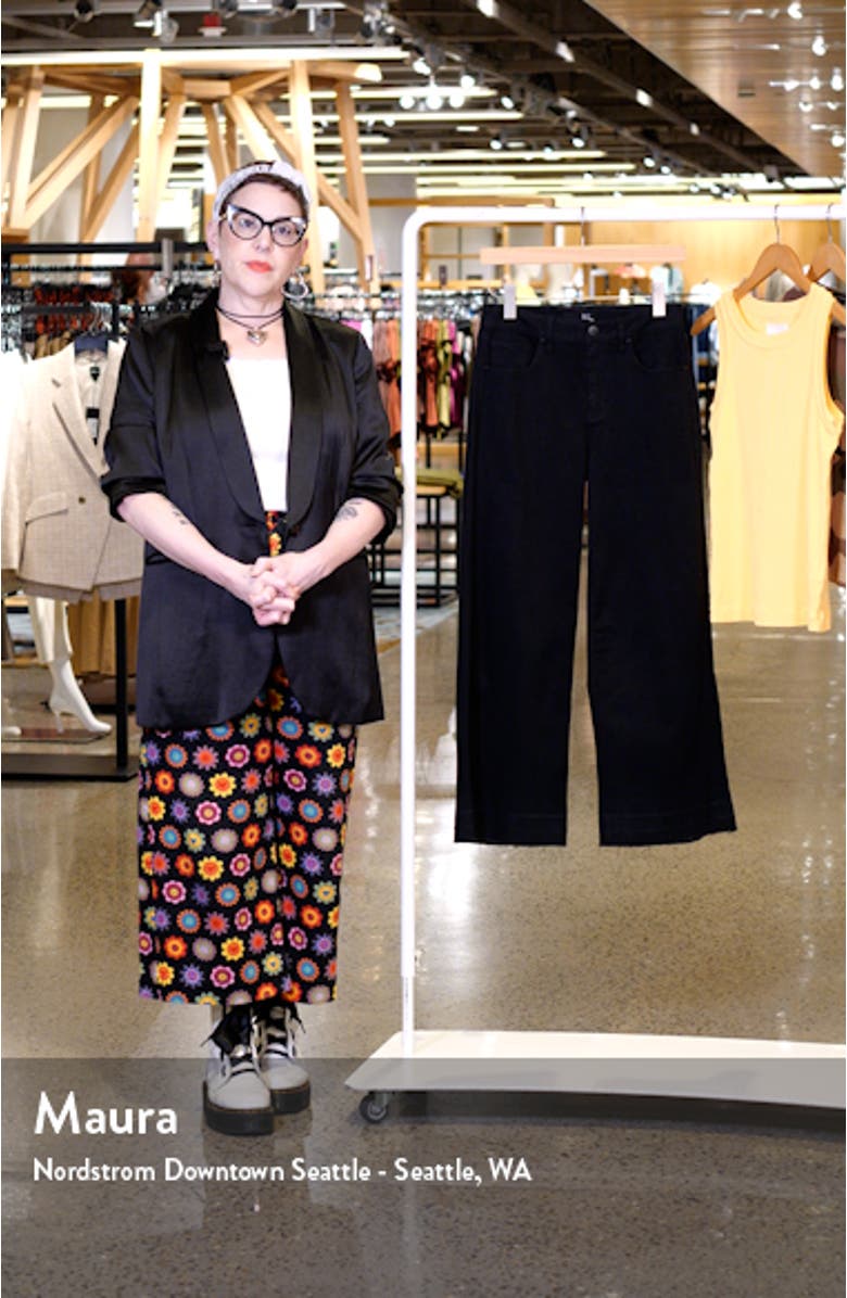 Release Hem High Waist Wide Leg Jeans, sales video thumbnail