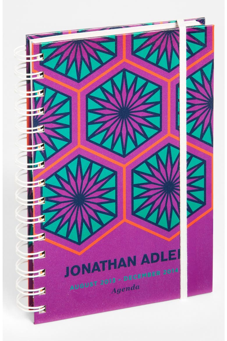 'Positano Hexagons' 17-Month Agenda, Main, color, PURPLE