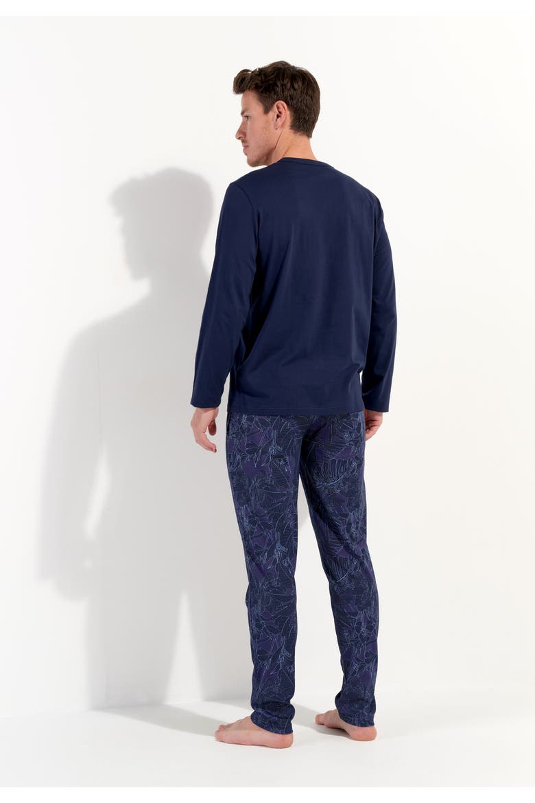 Kenny Long Sleepwear, Alternate, color, Navy Print
