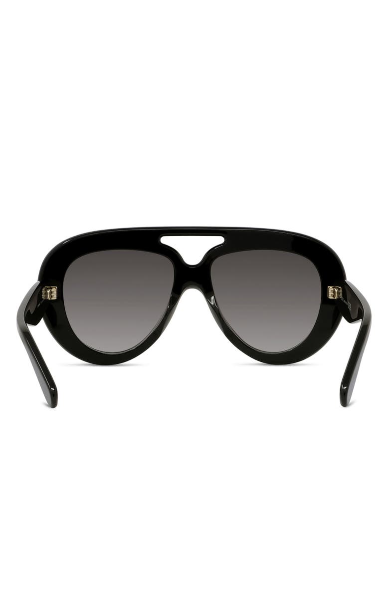 Loewe Curvy 55mm Gradient Pilot Sunglasses, Alternate, color,