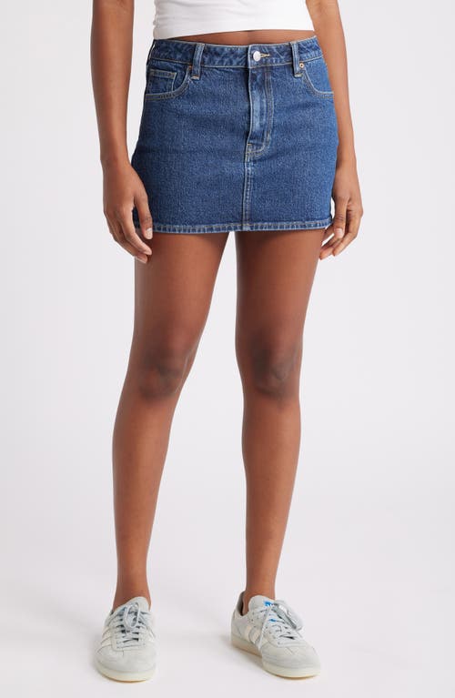 Pacsun Jalisa Denim Miniskirt In Medium Indigo