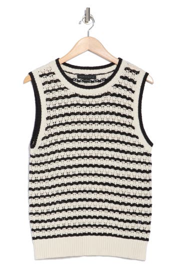 SANCTUARY SANCTUARY STRIPE COTTON SWEATER TANK