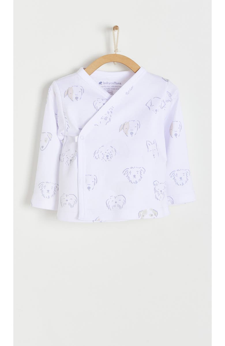 Babycottons Premium Peruvian Pima Cotton Paws Kimono & Pants Set for Infant, Alternate, color,