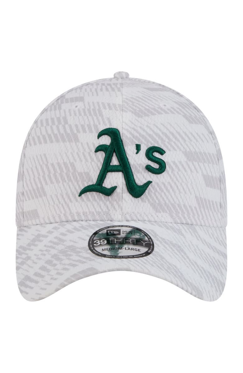 New Era Men's New Era White Athletics Graded 39THIRTY Flex Hat, Alternate, color, White