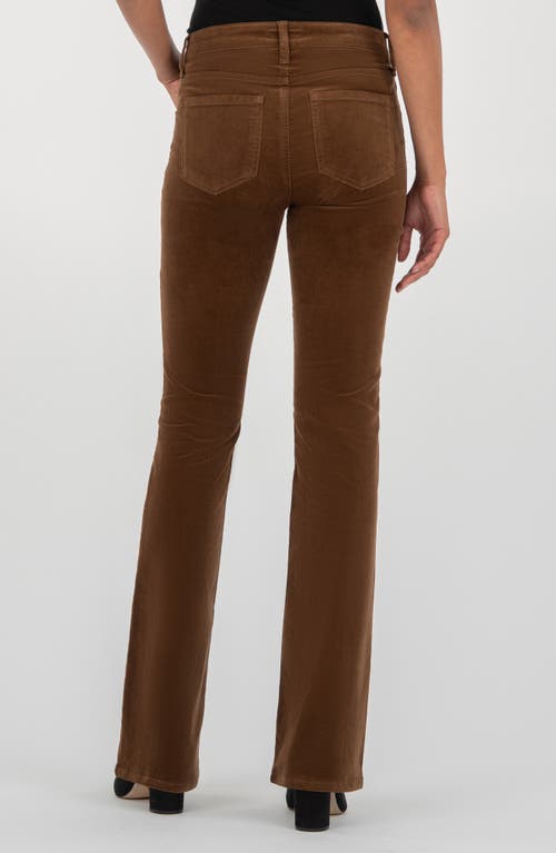 Kut From The Kloth Natalie Mid Rise Bootcut Corduroy Pants In Brown