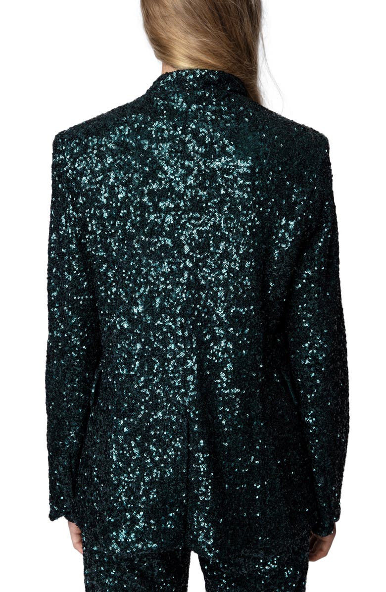 Zadig & Voltaire Very Sequin Jacket, Alternate, color,