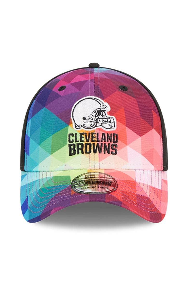 Men's New Era  Pink Cleveland Browns 2023 NFL Crucial Catch 39THIRTY Flex Hat, Alternate, color, Pink
