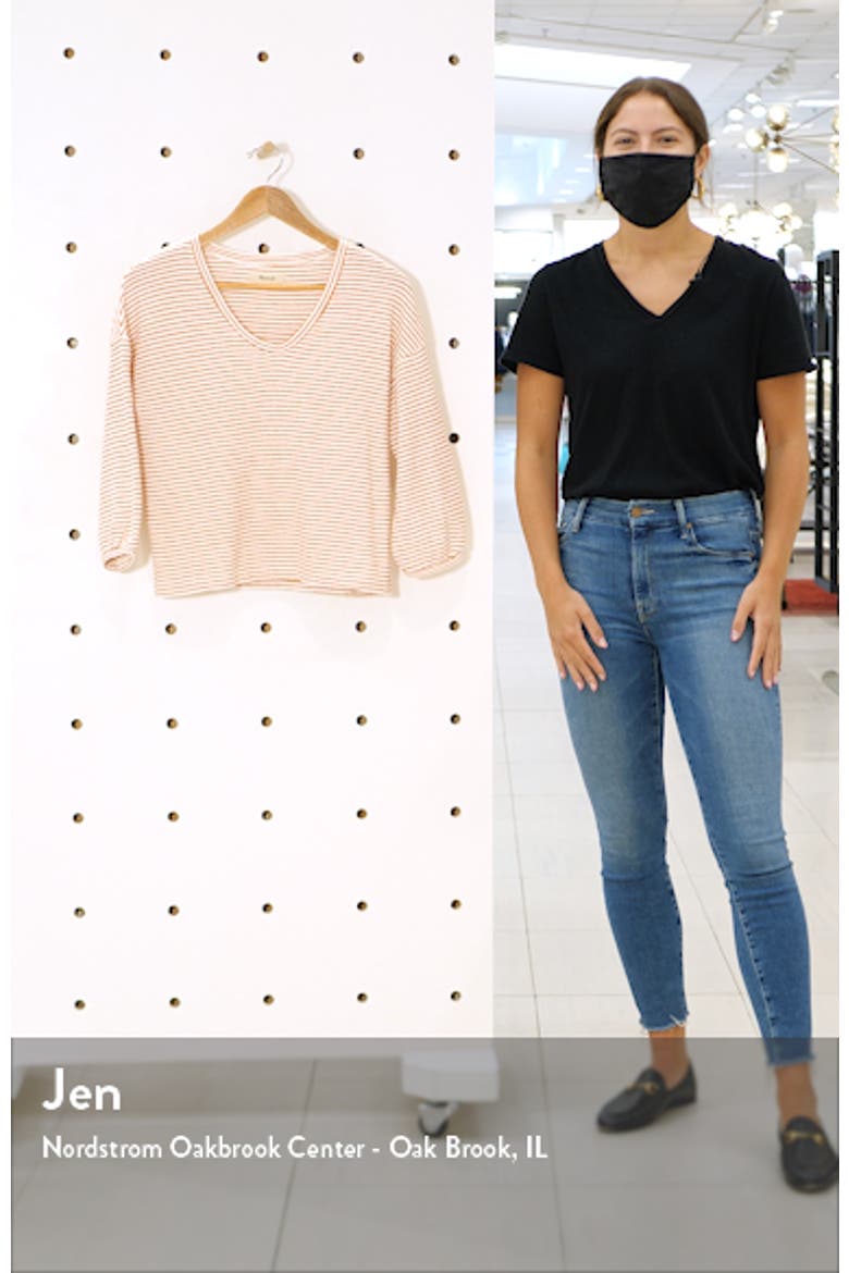V-Neck Bubble-Sleeve Sweatshirt video