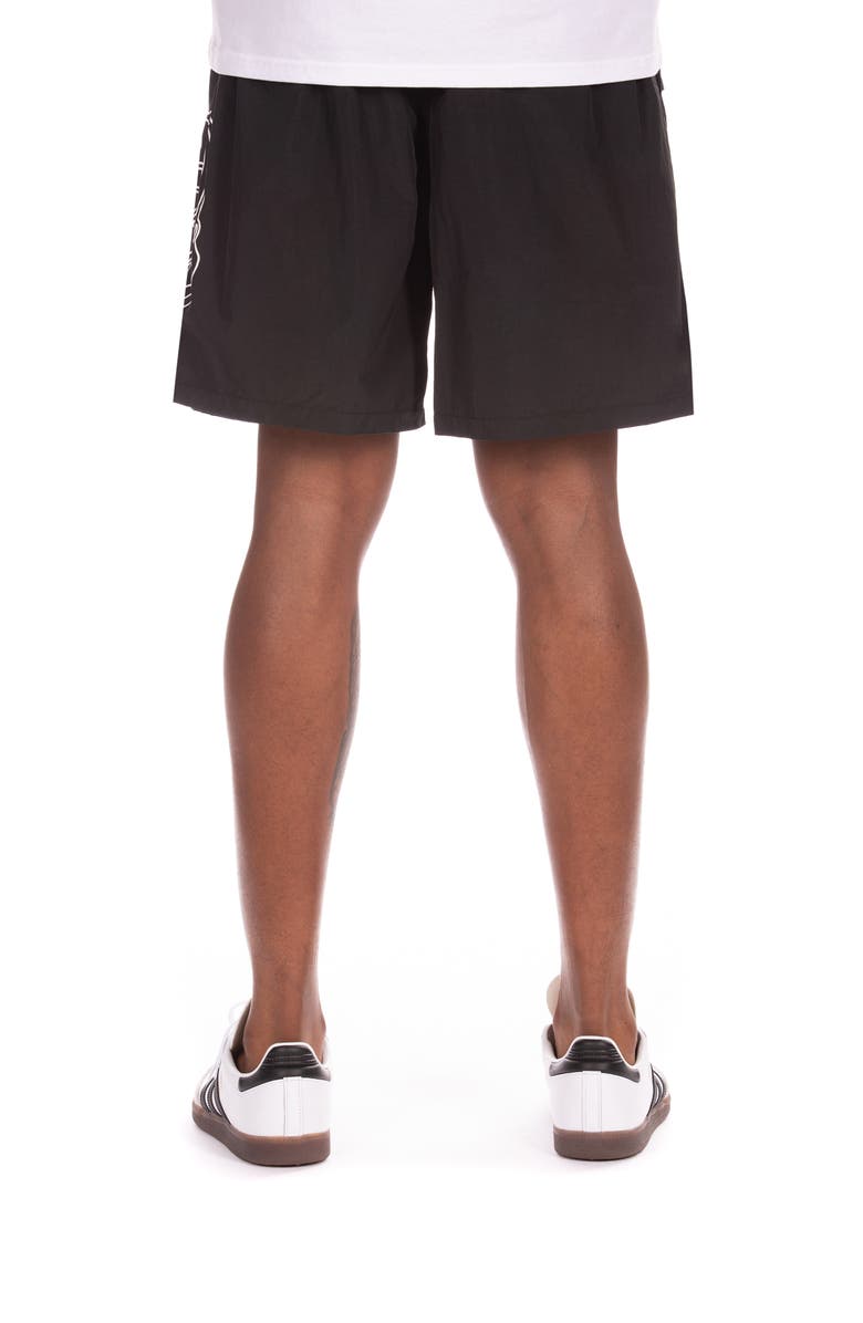 Billionaire Boys Club BB Helmet Nylon Drawstring Shorts, Alternate, color, Black