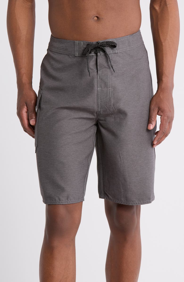 Rip Curl Dawn Patrol Colorblock Print Swim Trunks, Main, color,