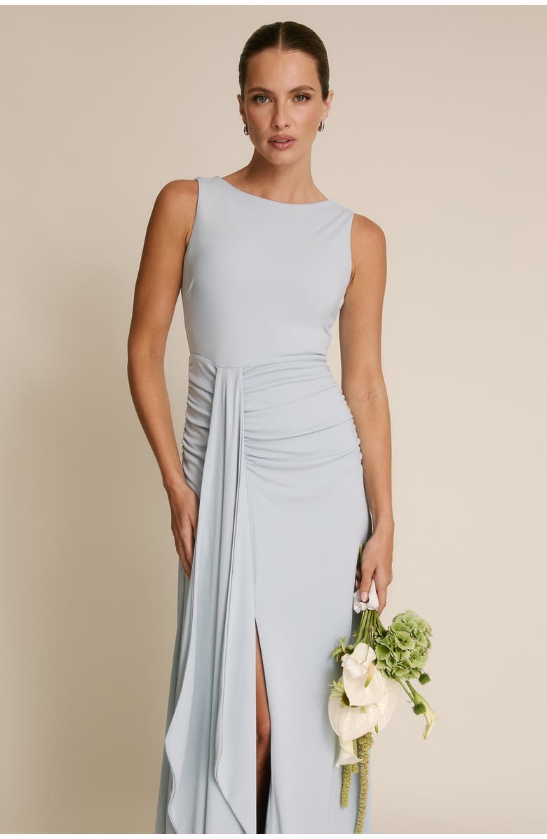 Six Stories Drape Gathered Sleeveless Stretch, Alternate, color, Pale Blue