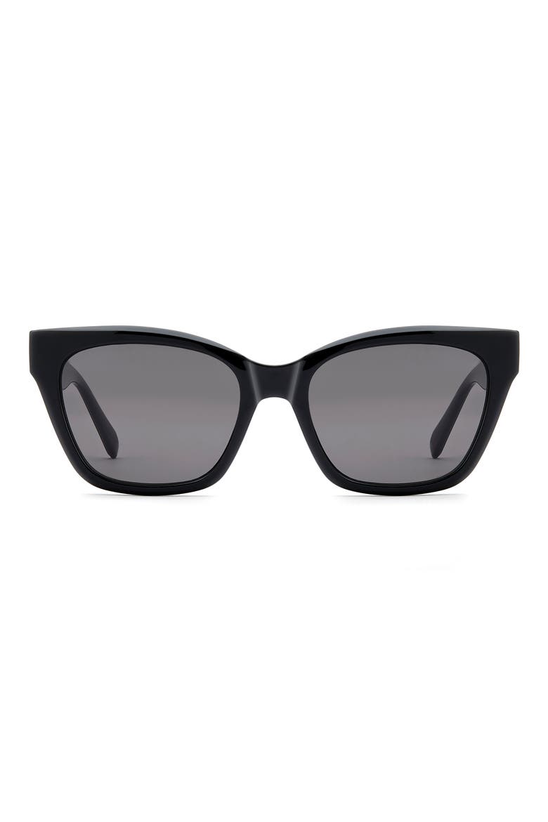 53mm Cat Eye Sunglasses, Main, color, BLACK/ GREY