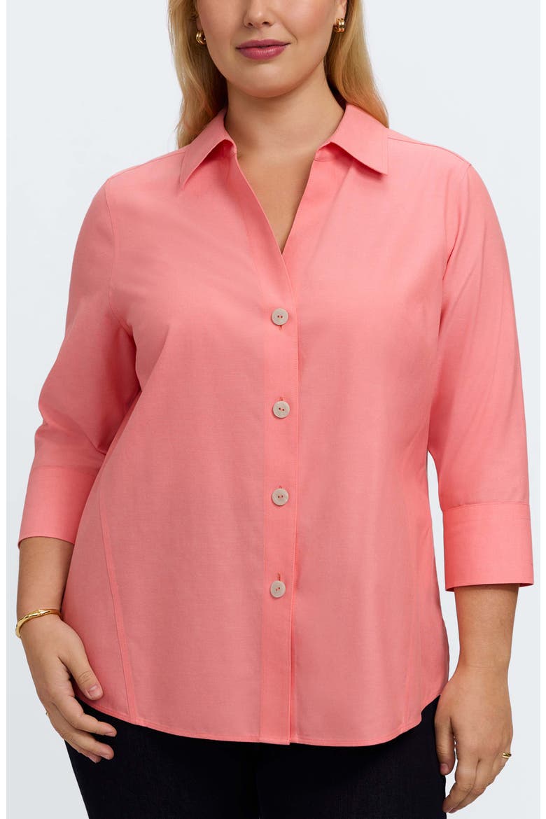 Paityn Non-Iron Button-Up Shirt, Main, color, CORAL REEF