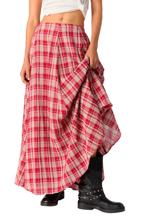 Ives Plaid Maxi Skirt