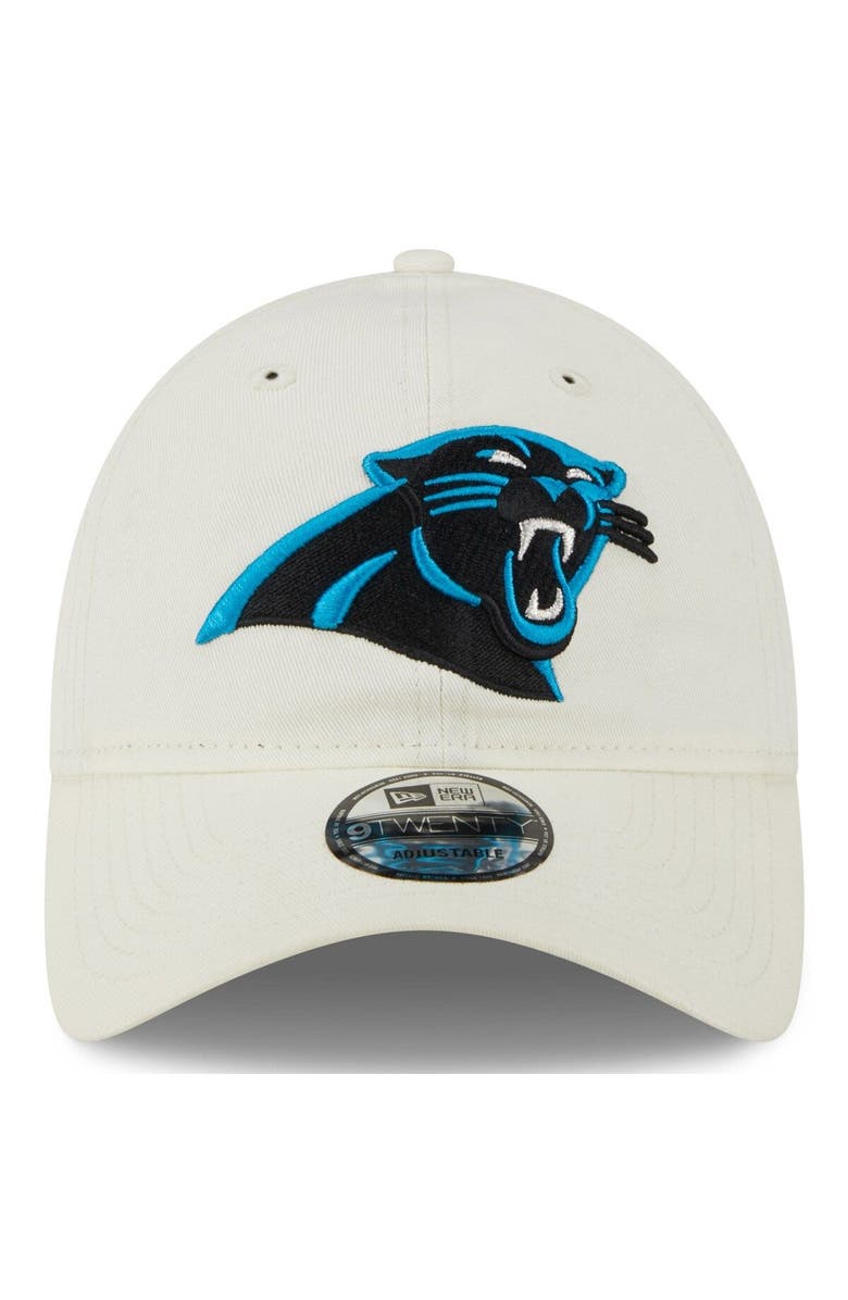 New Era Men's New Era Cream Carolina Panthers Core Classic 2.0 9TWENTY Adjustable Hat, Alternate, color,