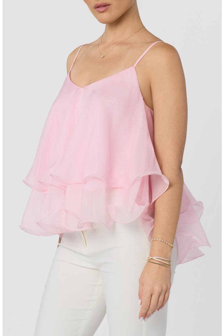 Kira Tiered Babydoll Top, Alternate, color, PINK