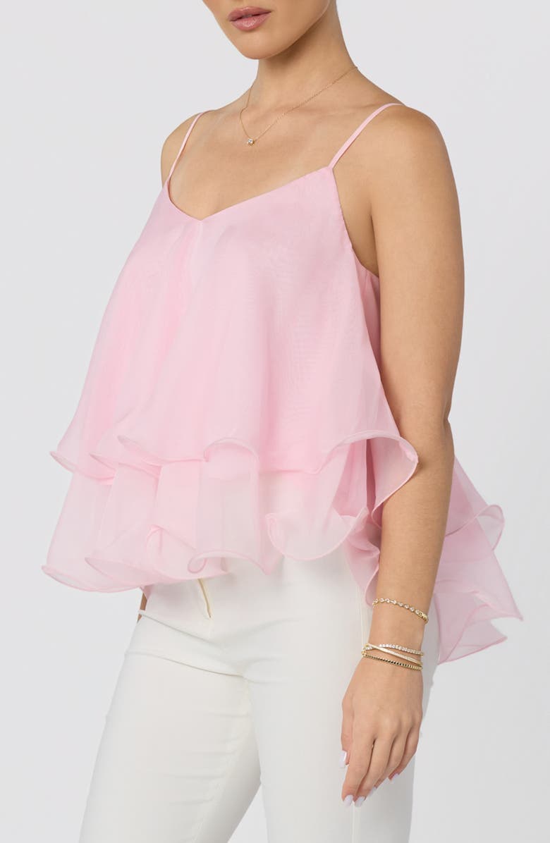 ASTR the Label Kira Tiered Babydoll Top, Alternate, color, Pink